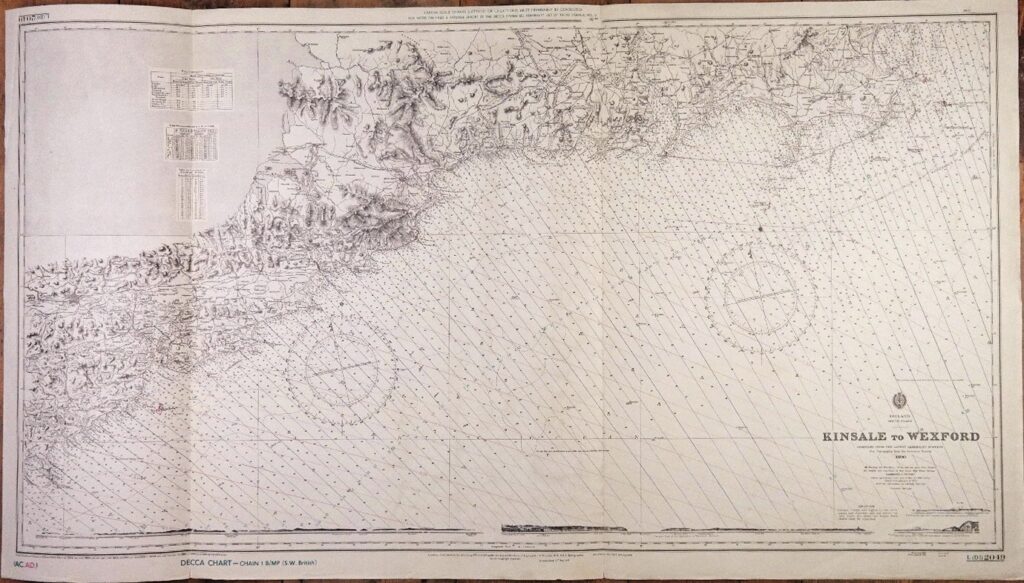 Kinsale to Wexford – Ireland South Coast – British Admiralty Chart 2049, published in 1890