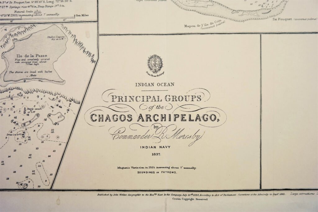 Salomon, Chagos Archipelago – Indian Ocean – British Admiralty Chart no. 4, published in 1830