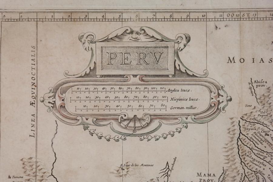 Peru or Perou – Amsterdam, 17th century – handcolored map