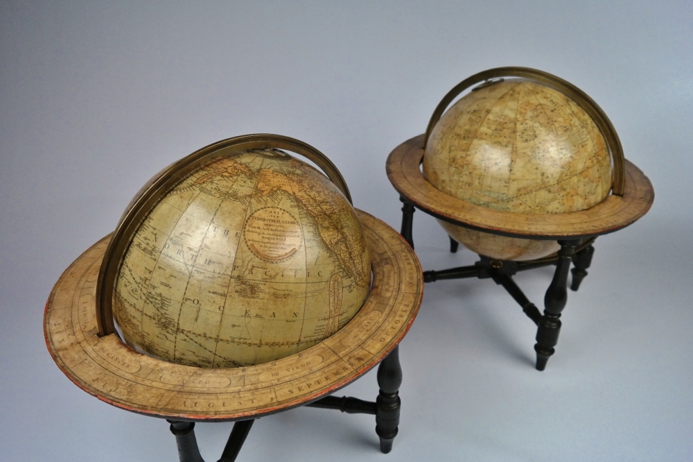 Terrestrial and Celestial Table Globes – J. & W. Cary, London, 1816