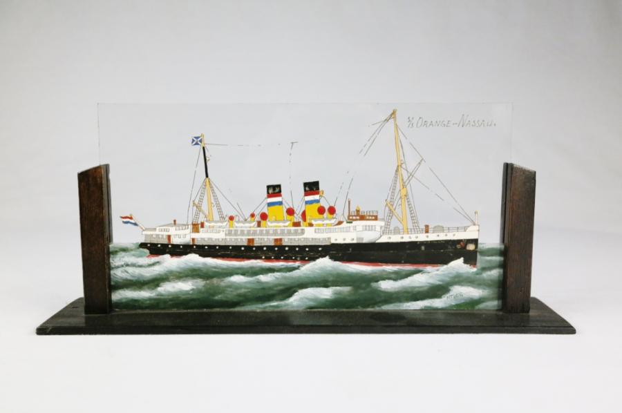 Two Mailboats on glass – Maatschappij Zeeland, Vlissingen/Hook of Holland