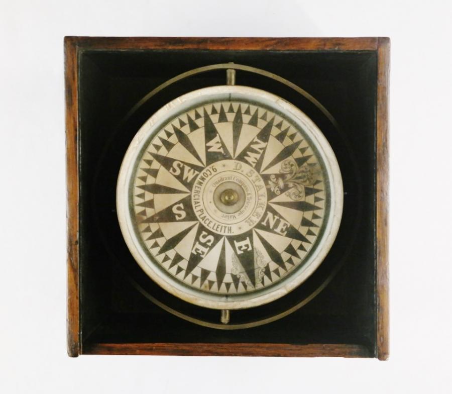 Large Dry Card Compass – Stalker, Leith, 19th century