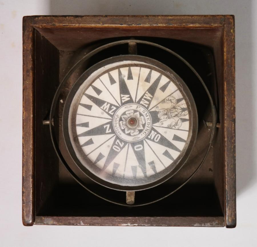 Dry Card Compass – Smeding, Enkhuizen, Netherlands, late 19th century