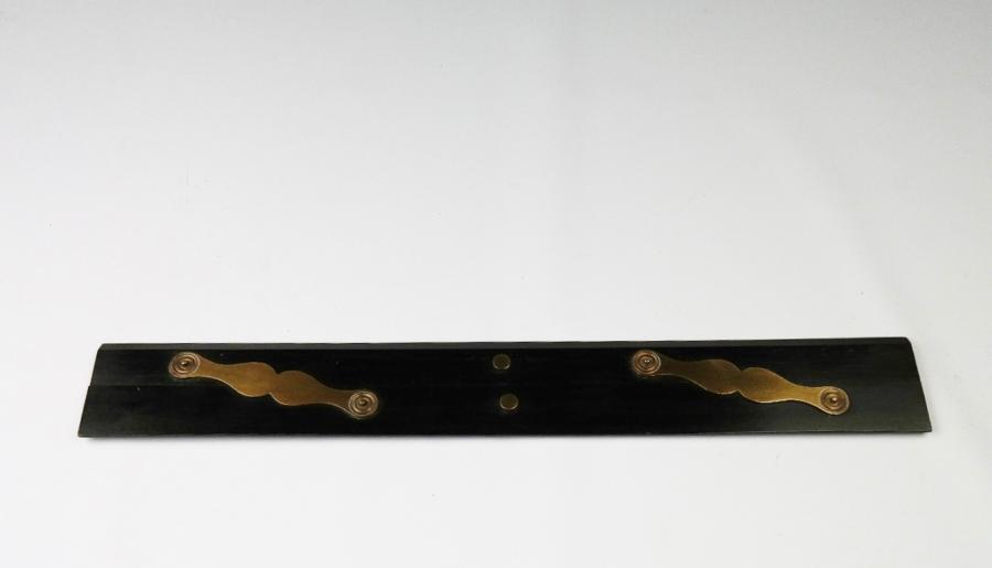 Parallel ruler, brass and ebony