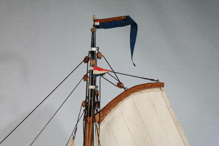 Ship Model of a Dutch seagoing Spritsail Barge – 19th Century