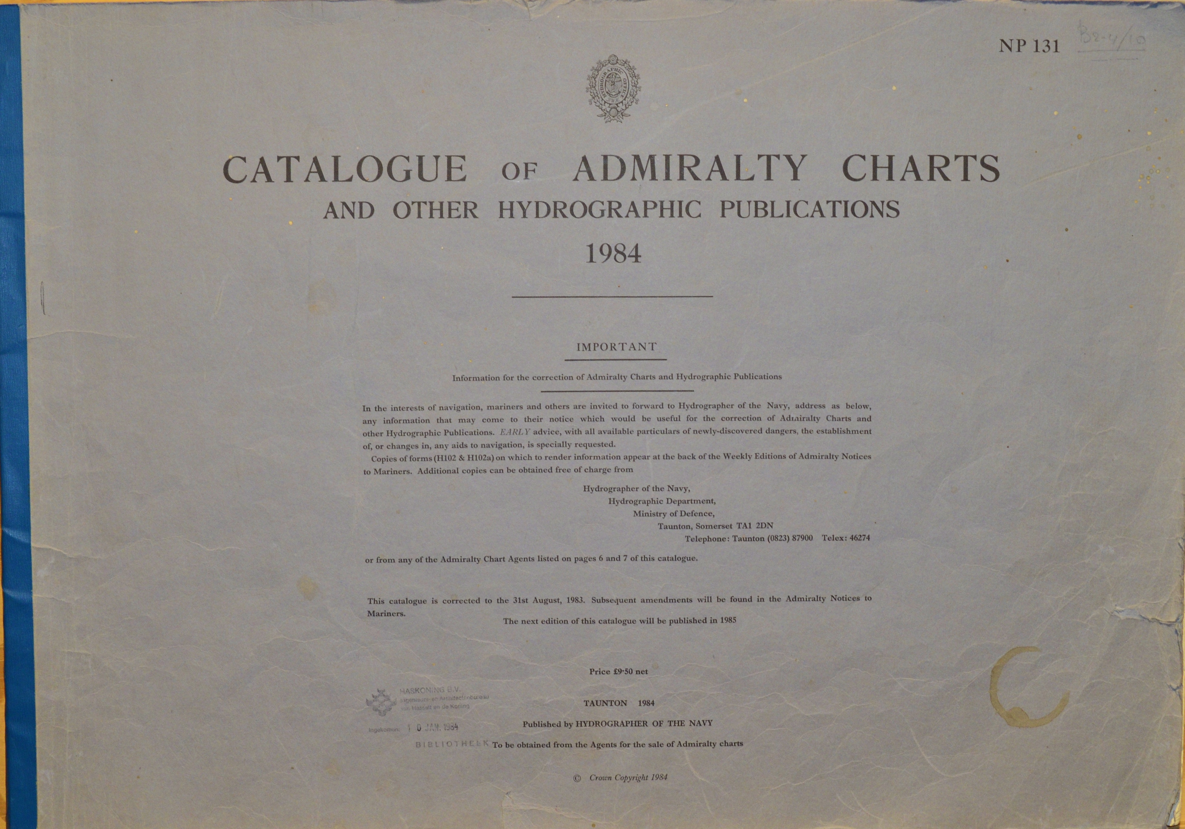 Np131 Chart Catalogue