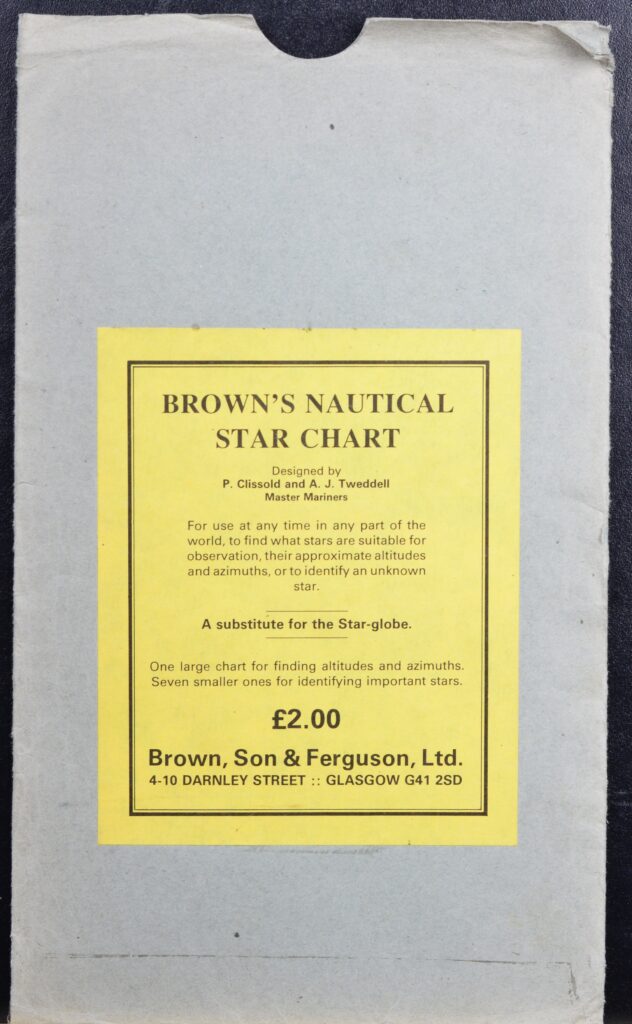 Brown’s Nautical Star Chart – Brown, Glasgow, England