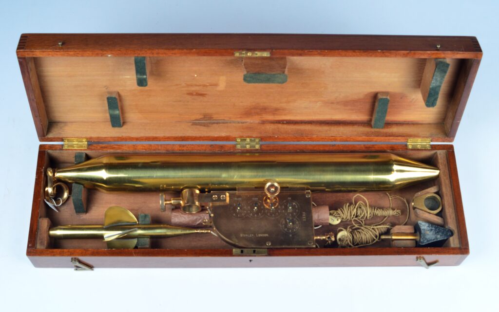 Unique Floating Log and Current Meter – Edward Massey, London, ca. 1850