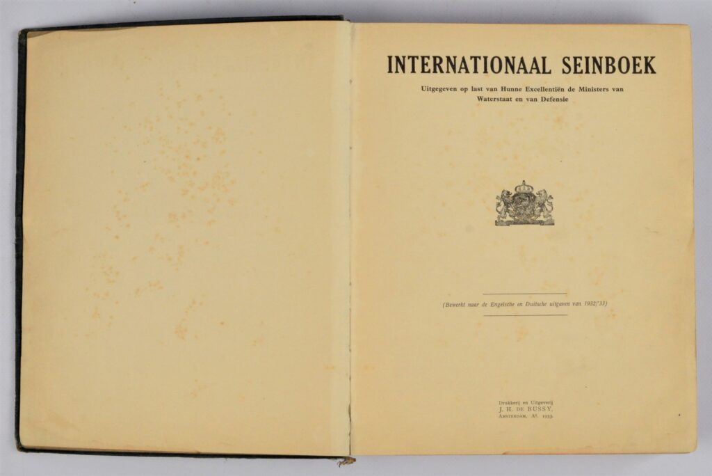 Internationaal Seinboek – Amsterdam, 1933