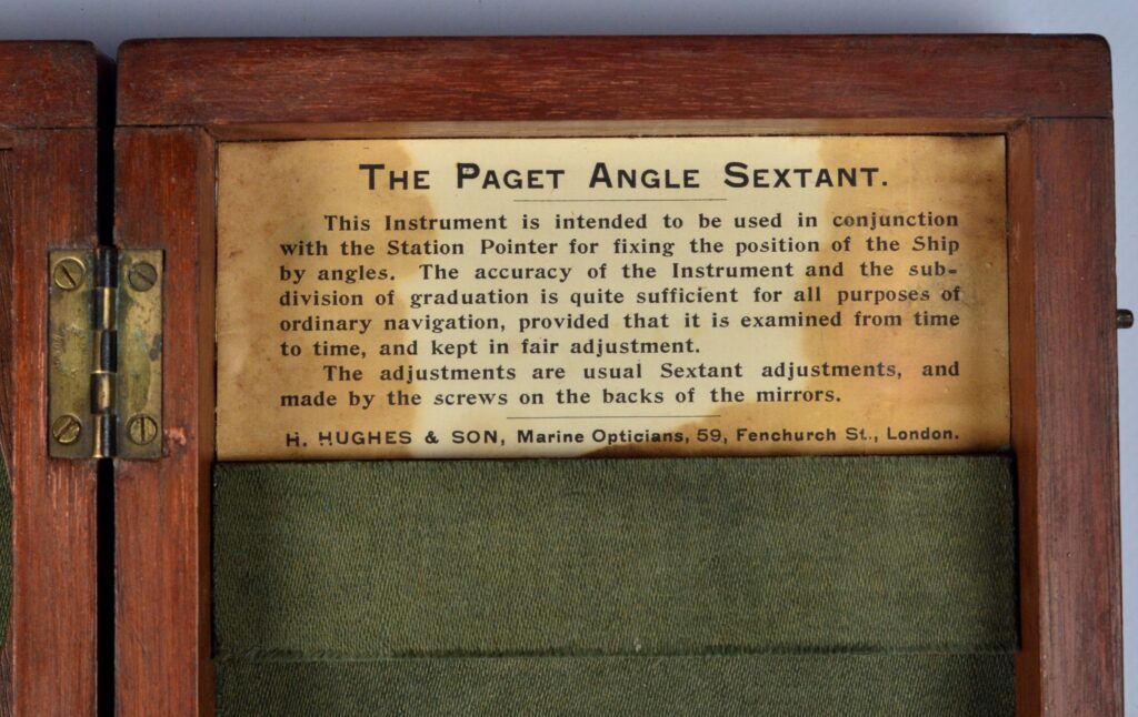 The Paget Angle Sextant – Hughes, London, ca. 1910