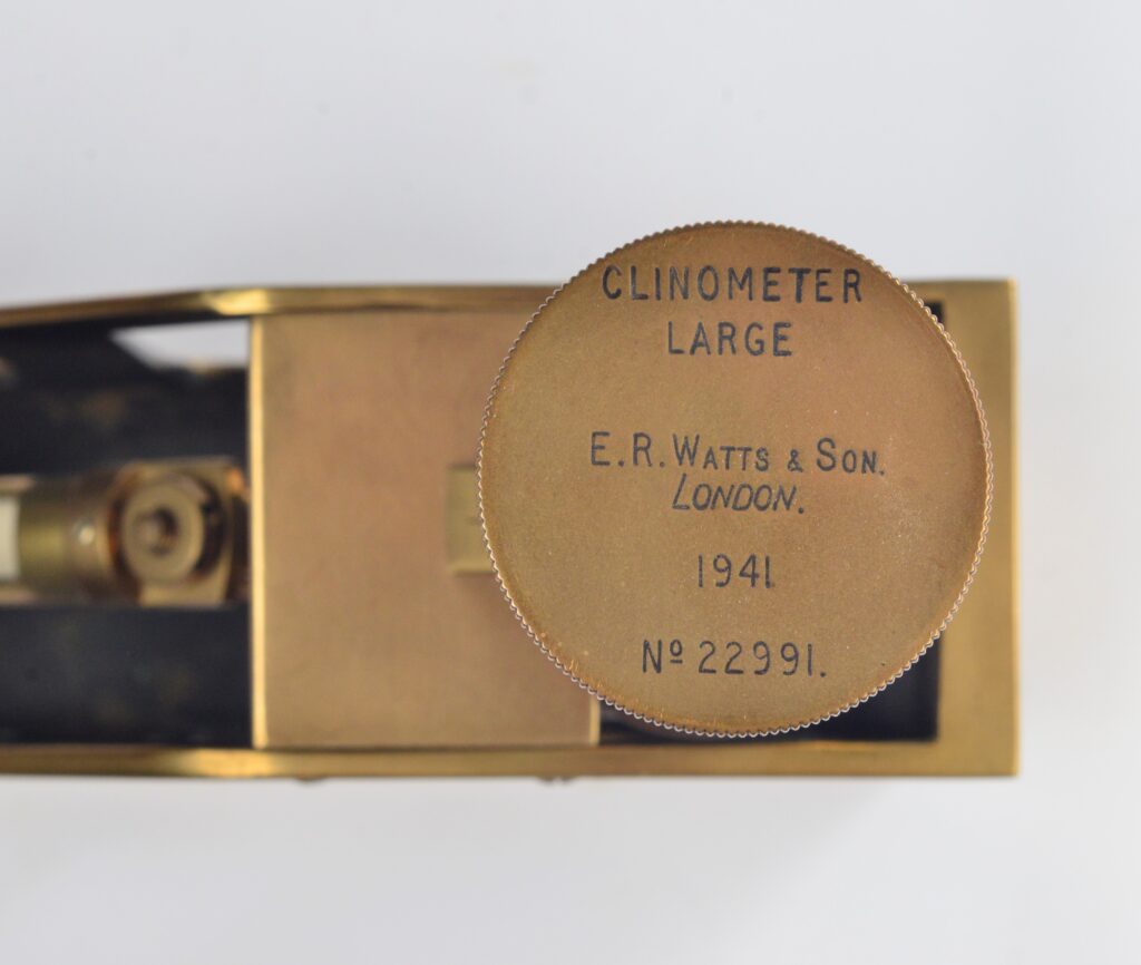 Large Brass Watkins Clinometer – Watts & Son, London, 1941