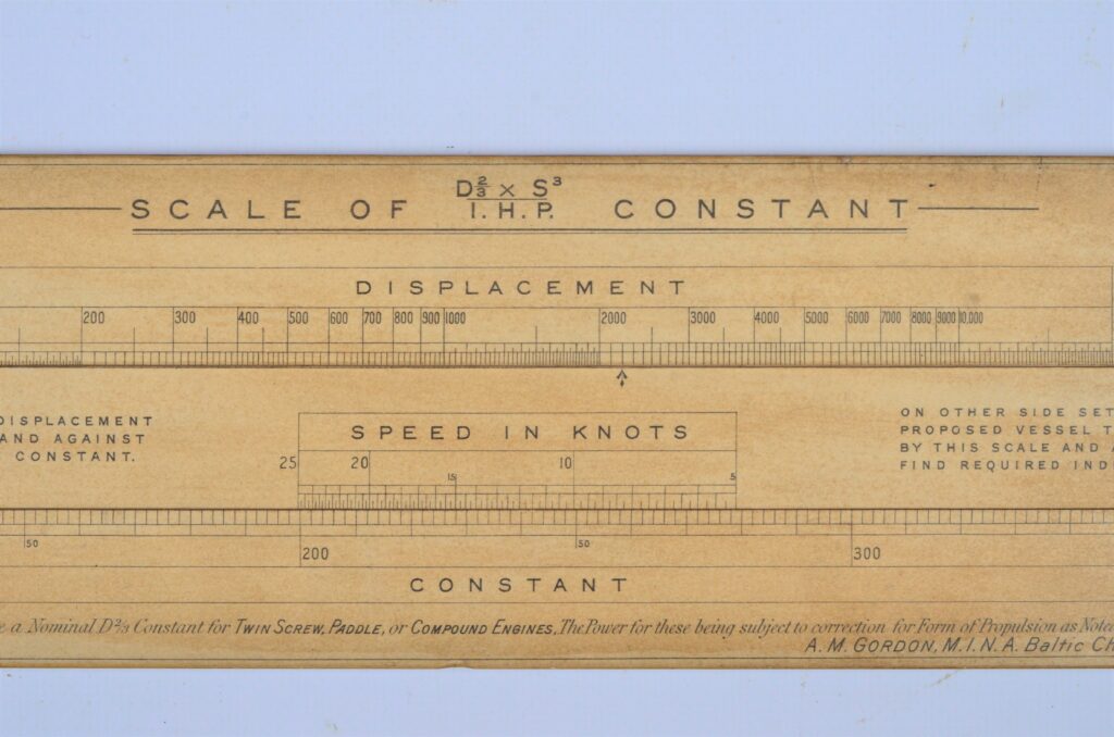 Nautical Slide Rule – A. M. Gordon, Glasgow, ca. 1910