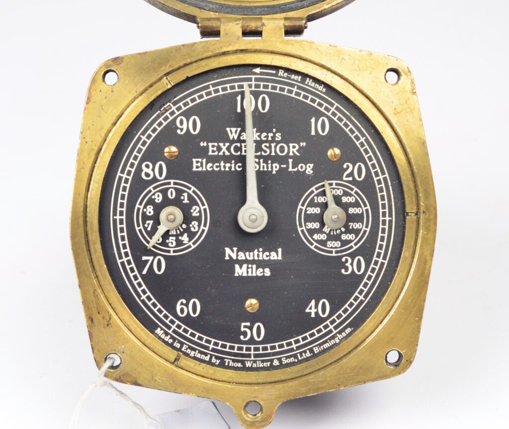 Excelsior Electric Bridge Log Clock – Walker’s, Birmingham, England, ca.1937