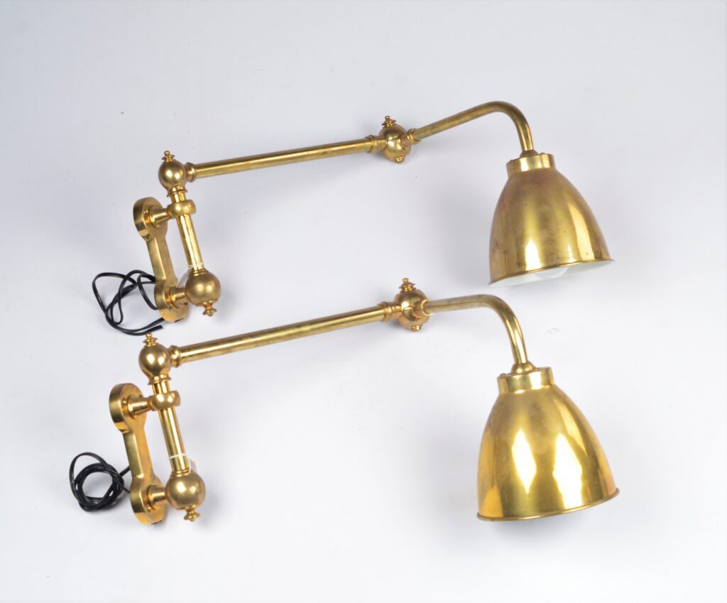 Brass Chart Room Lamp – 20th century
