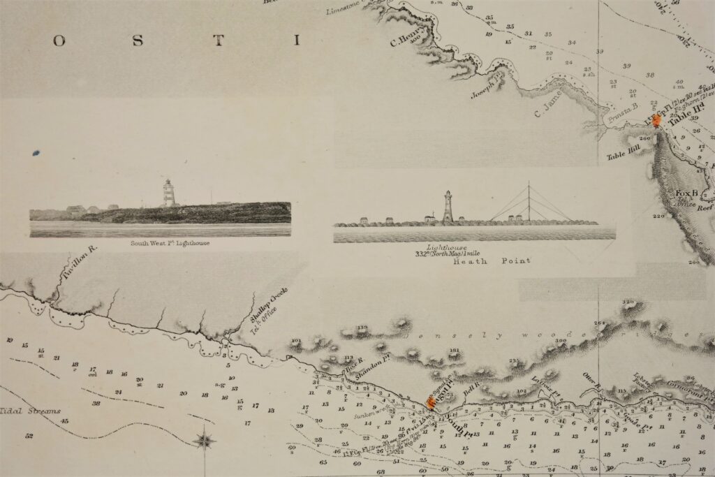 River St. Lawrence – Canada, East Coast British Admiralty Chart 1621, published in 1891