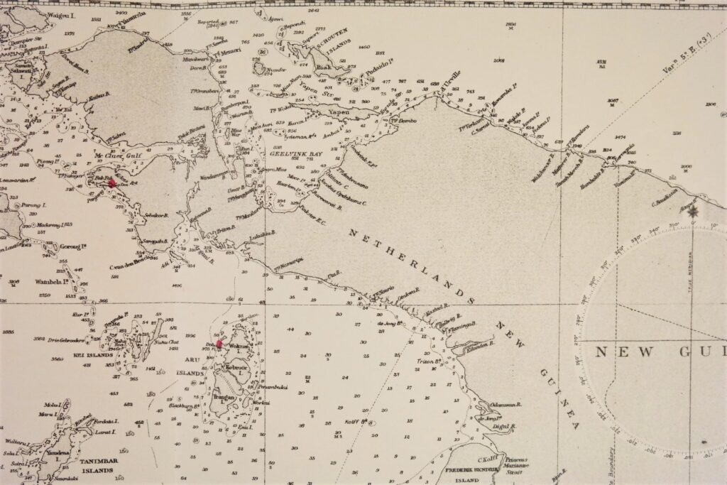 Australia, Northern Portion  British Admiralty Chart 2759a, published in 1934