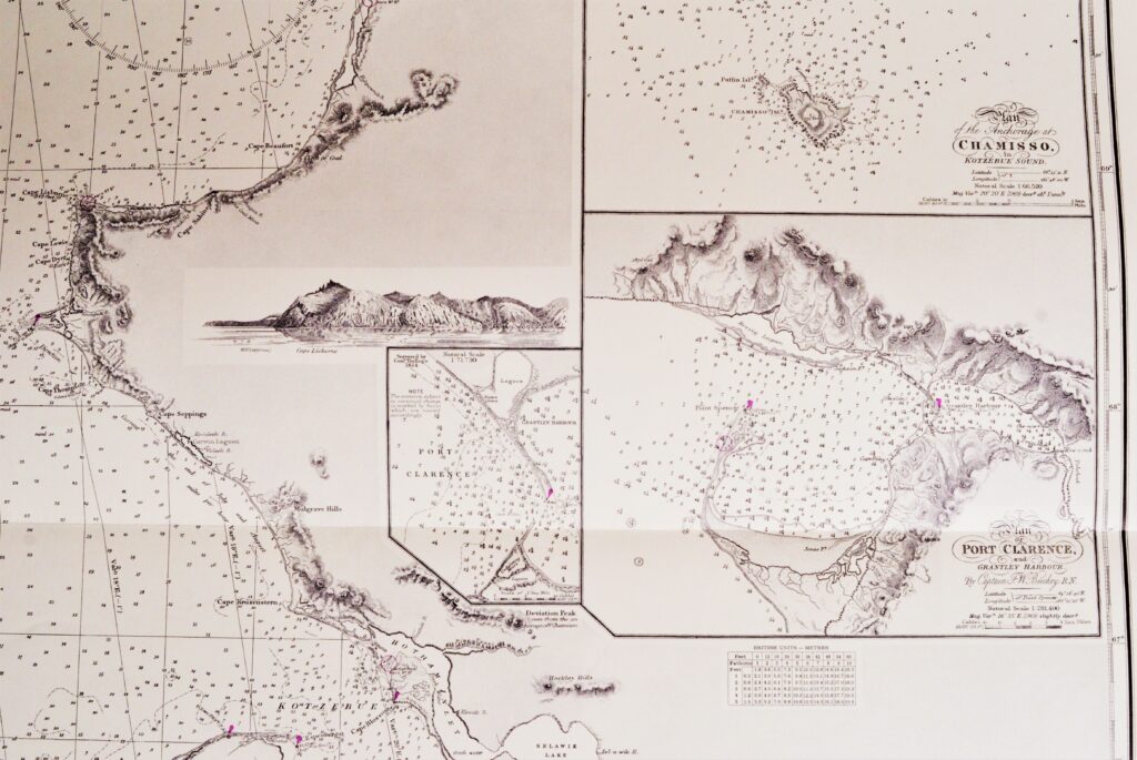 North America, West Coast Alaska – Bering Street British Admiralty Chart 593, published in 1907