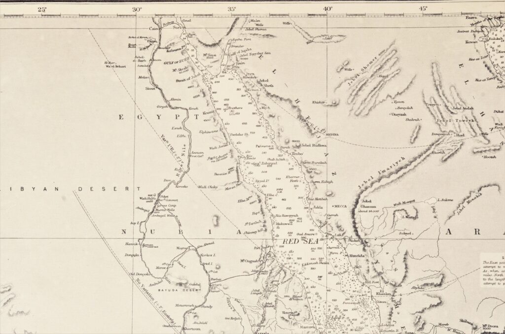 The Indian Ocean in two sheets British Admiralty Chart 748A and B, published 1870