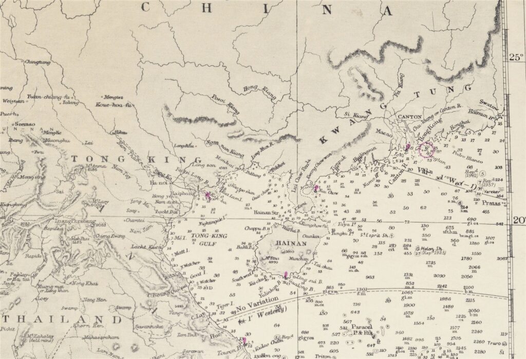 The Indian Ocean in two sheets British Admiralty Chart 748A and B, published 1870