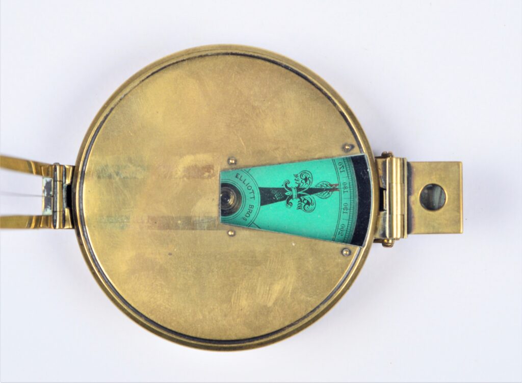 Hand azimuth and bearing compass – Elliott, London, around 1870