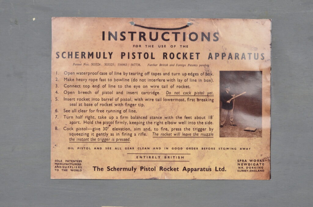 Schermuly Line Throwing Apparatus – SPRA Works, England, ca. 1930
